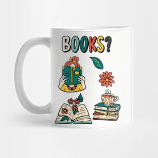 Books? Set of book pictures for readers Mug